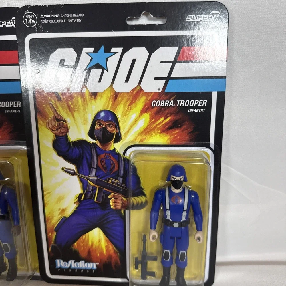2 Pack! Super7 G.I. Joe Cobra Trooper Infantry 3.75